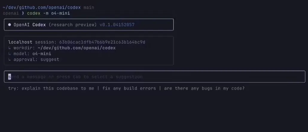OpenAI 开源 Codex CLI,终端运行轻量级智能体插图 OpenAI 开源 Codex CLI,终端运行轻量级智能体插图
