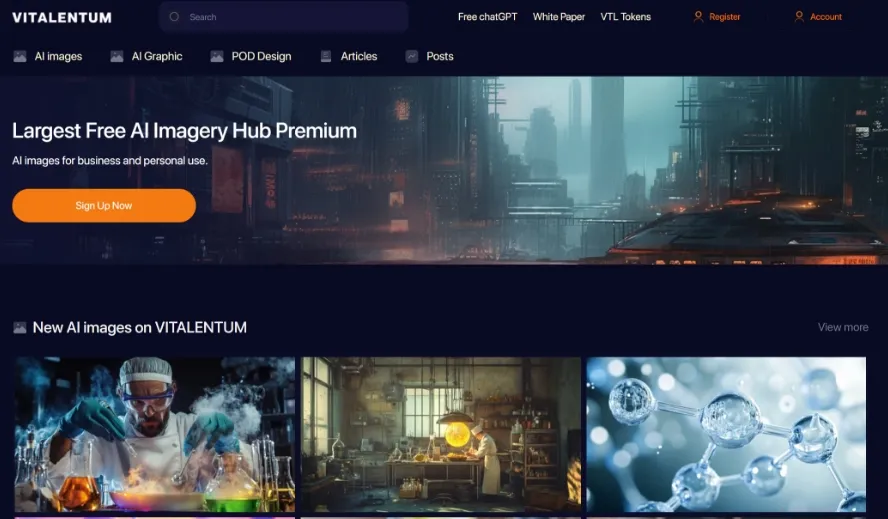 Vitalentum 创意平台,免费 AI 图像生成插图 Vitalentum 创意平台,免费 AI 图像生成插图