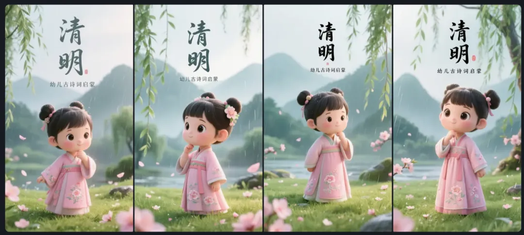 AI 儿童古诗词动画教程,数字人解说新方式插图14 AI 儿童古诗词动画教程,数字人解说新方式插图14