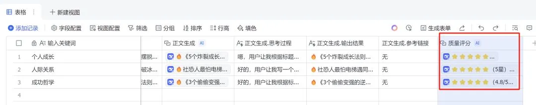 Deepseek 联合飞书,批量生成爆款文章方法插图9 Deepseek 联合飞书,批量生成爆款文章方法插图9