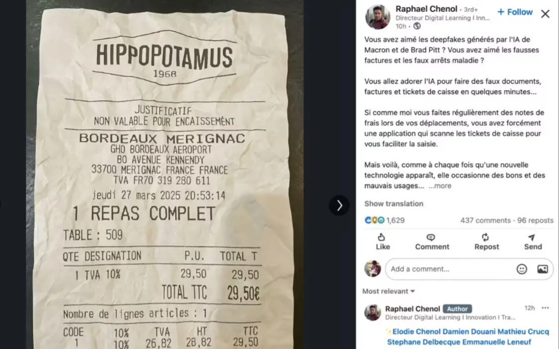 ChatGPT 新生成器:逼真假收据引发关注-会懂网