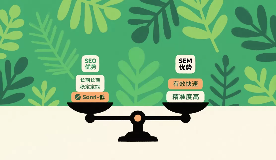 SEO与SEM核心策略解析:差异、优劣及实战应用插图 SEO与SEM核心策略解析:差异、优劣及实战应用插图