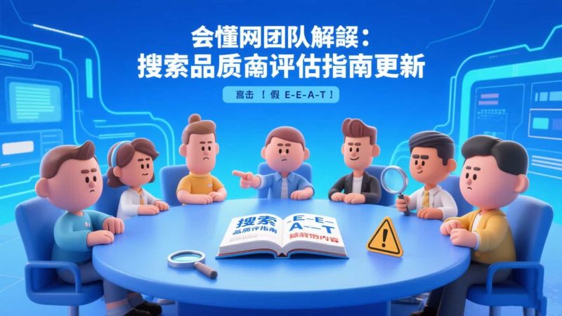 Google 再出重拳!会懂网团队解读:搜尋品質評估指南更新,直击“假 E-E-A-T”与欺骗性内容🔍插图 Google 再出重拳!会懂网团队解读:搜尋品質評估指南更新,直击“假 E-E-A-T”与欺骗性内容🔍插图