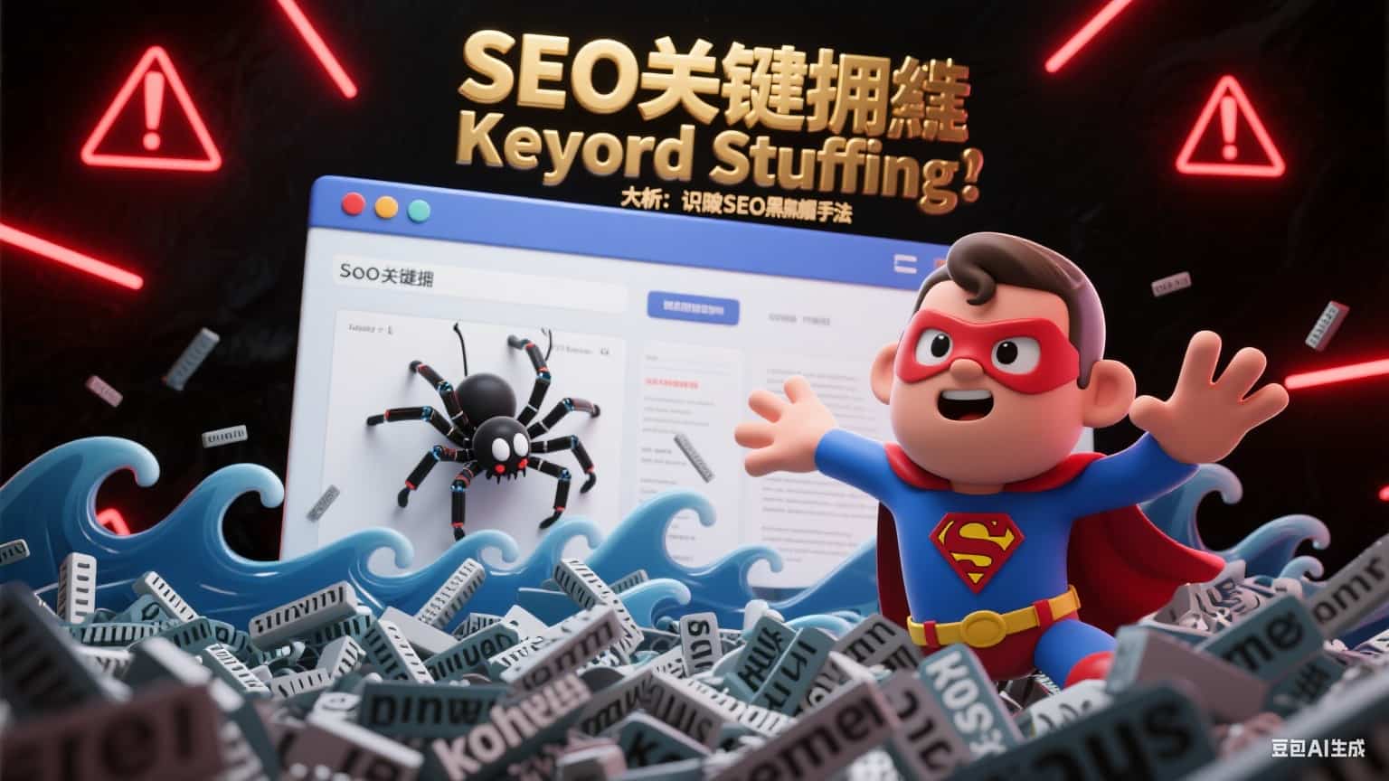 SEO关键字堆砌(Keyword Stuffing)大解析:识破SEO黑帽手法,用优质内容精准提升排名流量!-会懂网