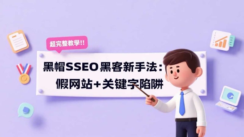 SEO中毒大揭秘!黑帽SEO黑客新手法:假网站+关键字陷阱,如何避开搜索引擎的恶意圈套?-会懂网
