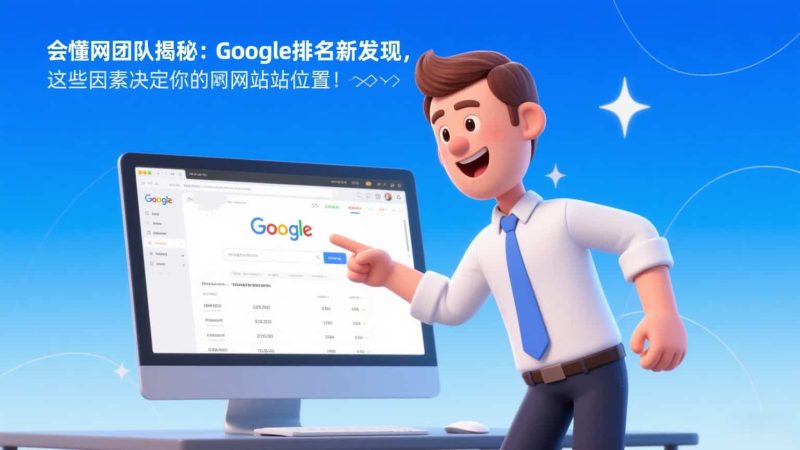 会懂网团队揭秘:Google排名新发现,这些因素决定你的网站位置!🚀插图 会懂网团队揭秘:Google排名新发现,这些因素决定你的网站位置!🚀插图