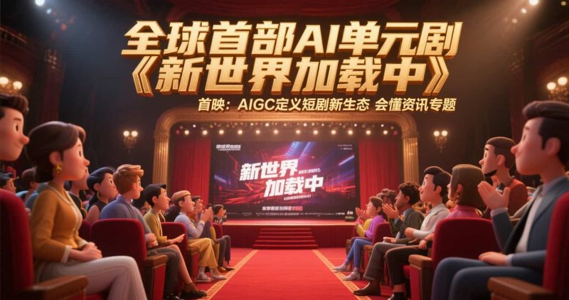 全球首部AI单元剧《新世界加载中》首映:AIGC定义短剧新生态-会懂网