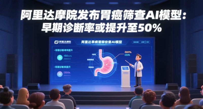 阿里达摩院发布胃癌筛查AI模型:早期诊断率或提升至50%-会懂网